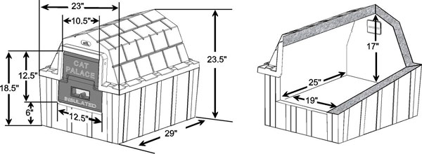 Cat Palace house dimensions